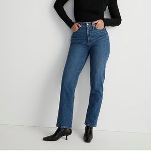 Madewell Curvy Vintage Straight Jean, Excellent Condition